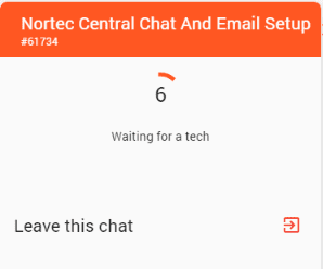 Nortec Central Tech Chat Screen